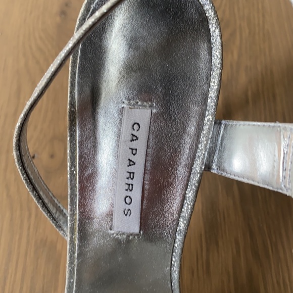Caparros from Nordstrom Size 8 Silver Heels - Picture 4 of 4